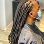 Mid back Dreadlocks wash, retwist , *simple style