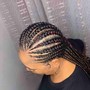 Cornrows ponytail