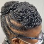 Crochet braids (shaved  sides)