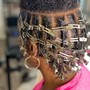 Haircut, Shampoo, Loc Re-twist(Neck Length)