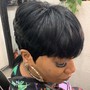 Quick Weave pixie cut