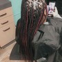 Adult small knotless braids