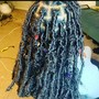 Butterfly locs/distressed locs  with pre locs