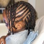 Kid knotless Braids age less than 15years