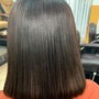 Silk Press/ Permanent Hair color