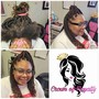 Pin ups for box braids, crochet ,twist