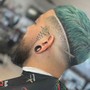 Full service men’s cut with color enhancement