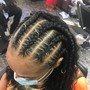 2 Cornrows ( no hair added )