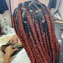 Medium Knotless box Braids