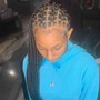 Straight back Braids(No hair added)