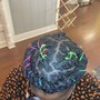 SMedium Short/Bob Knotless w/ Beads or Curls