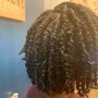 Medium  waist length Knotless Braids