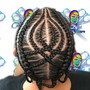 Individual Braids (undercut)