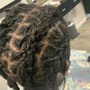 Wash and set w. Feathering style