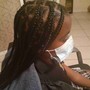 Kid's under 10 box braids/ knotless