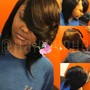 Shampoo and Style (short relaxed hair)