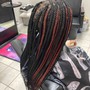 Medium Long Feedin Braids w/ shampoo