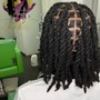 Starter Locs Comb Twist ( small -xsmall )