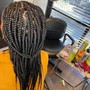 Box Braids medium parting