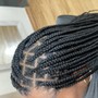 Medium knotless braids