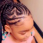 Kid's medium braided ponytail