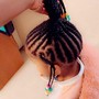 Kid's medium braided ponytail