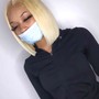 Quickweave sidepart BluntCut Bob