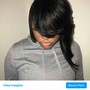 Quickweave sidepart BluntCut Bob