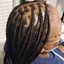 6 feed-in braids (stitch braids)