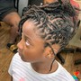 Locs with braid style