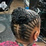 Locs with braid style