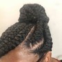 Locs with braid style