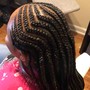 Medium kids knotless braids