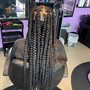 Large Knotless Braids