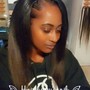 Sew in ponytail