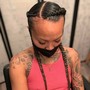 Faux loc (tapered head)