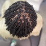 Loc Maintenance/PalmRoll and Style-Mid back to waist