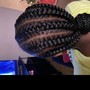 Cornrow ponytail