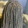 10-20 feed-in knotless Jumbo braids