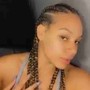 Mens Cornrows on natural hair freestyle