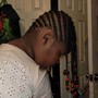 Cornrows without added hair