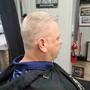 Haircut with lineup