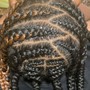 6 feed-in straight Braids