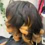 Wash&go / finger style / 2 strand twist