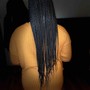 Box braids over locs