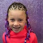 SMALL FEED-IN FRENCH BRAIDS