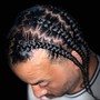 MEN CORNROWS (MAN BUN)