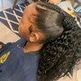 Ponytail with weave