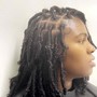 Bantu knots On Ends Of Softlocs