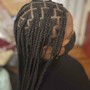 Kid's Box Braids with added hair